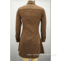 Elegant Slim fit Corduroy 16W shirt dress